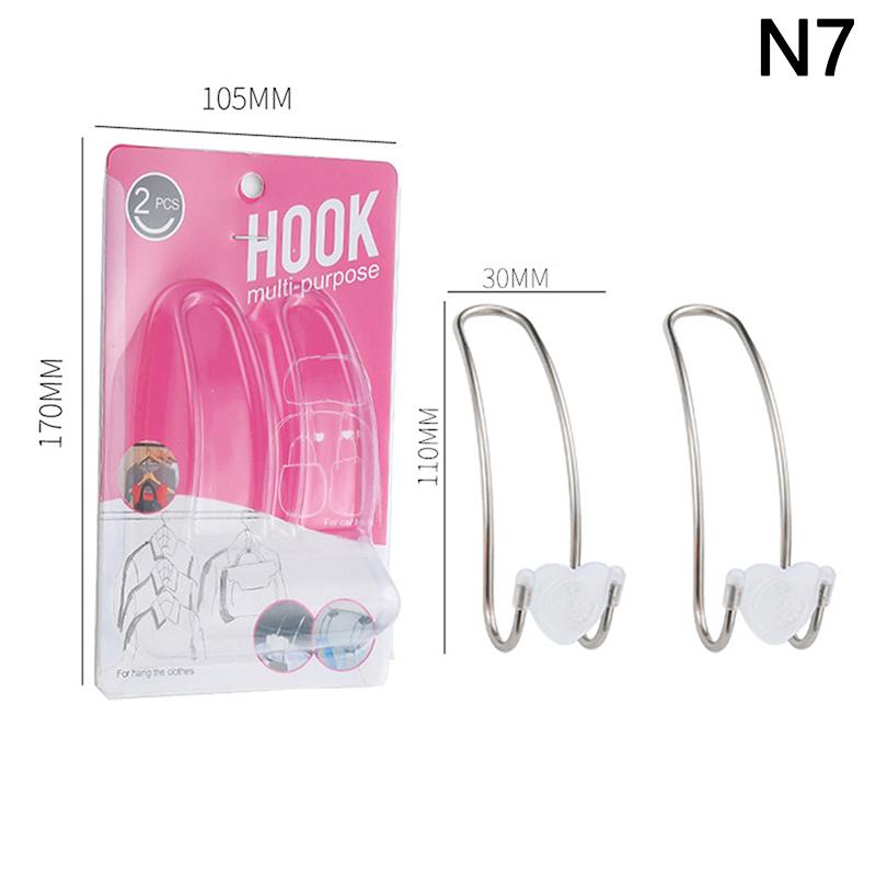 2Pcs Car Seat Hook Auto Hidden Back Seat Headrest Hanger For Handbag Shopping Bag Coat Storage Hanger Car Hook Organizer