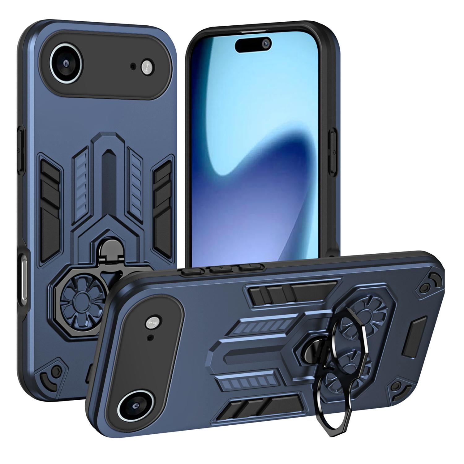 

For iPhone Air Case Ring Holder Kickstand PC+TPU Shockproof Phone Cover