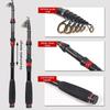 High Carbon Rock Ultra Light Pocket Fishing Rods 1.8/2.1/2.4/2.7/3M Super Hard Short Telescope Fishing Ultralight Spinning Rod