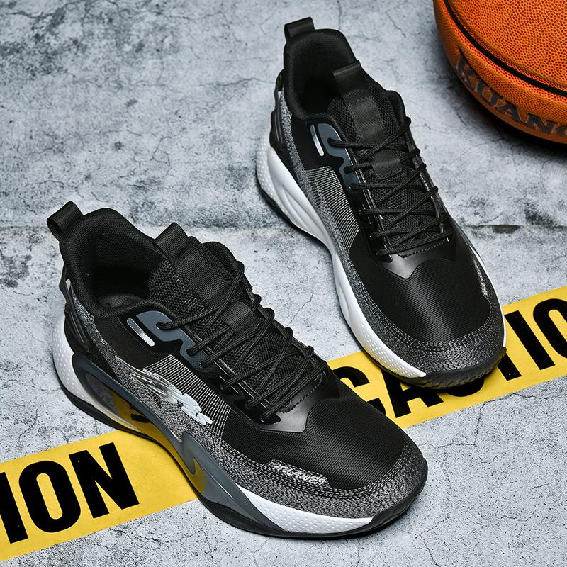 Large size basketball shoes breathable sports shoes teenager middle school students actual training sneakers non-slip