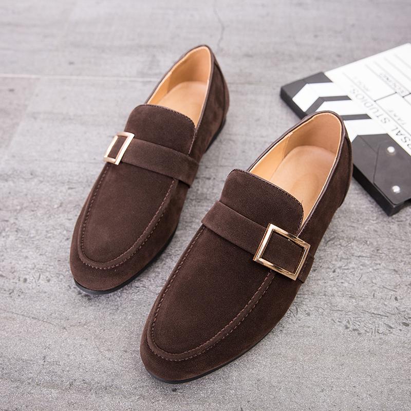 Men Casual Leather Shoes Fashion Brand Men Slip on Driving Shoes Breathable Business Dress Shoes Elegantes Man Loafers Moccasins