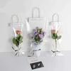 Transparent Tote Bag for Single Rose or Bouquet - Perfect Flower Packaging for Mother's Day
