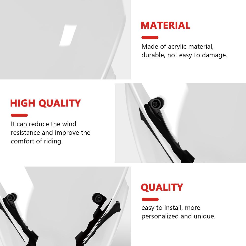 For MT-09 2024 2025 MT09 SP 2024 2025 Motorcycle Windshield Visor Deflector Fairing Cover Heightening WindScreen Spoiler