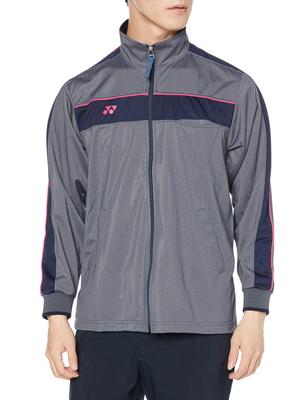 Kiraku Lightweight Compact Windproof Jacket CY104 11 Gray Moku X Pink Japan M To Japanese Size [Yonex] (equivalent M)