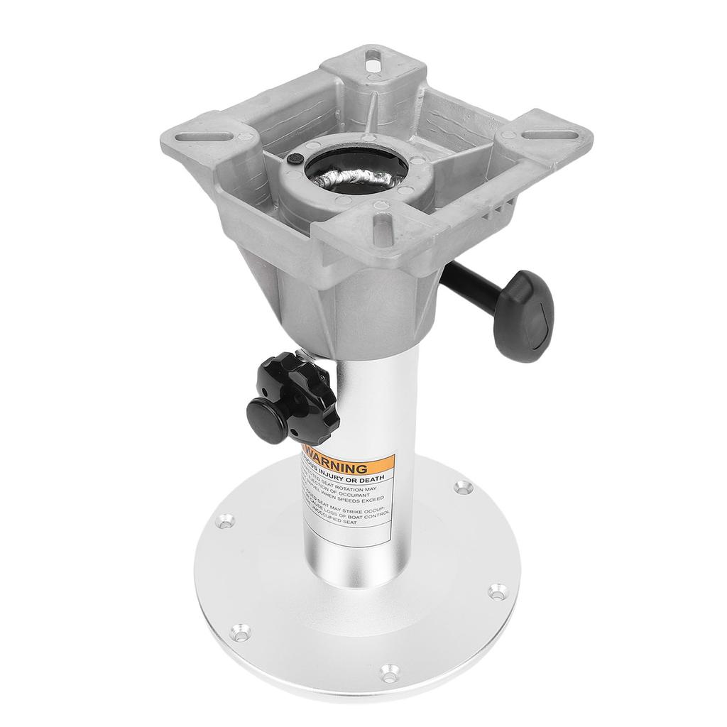 Boat Seating Pedestal 330 to 480mm Height Adjustable Aluminum Alloy Detachable Seating Base for Yacht RV Lounges