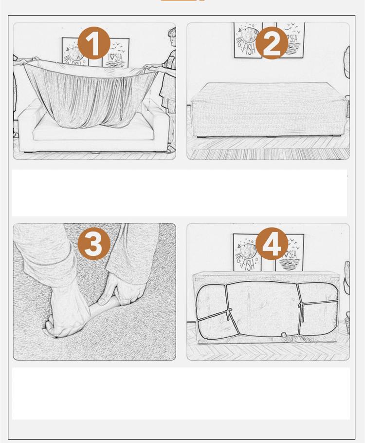 Sofa cover 1PCS universal high elastic all-inclusive sofa cover single and double three-person leap sofa combination full cover sofa cushion