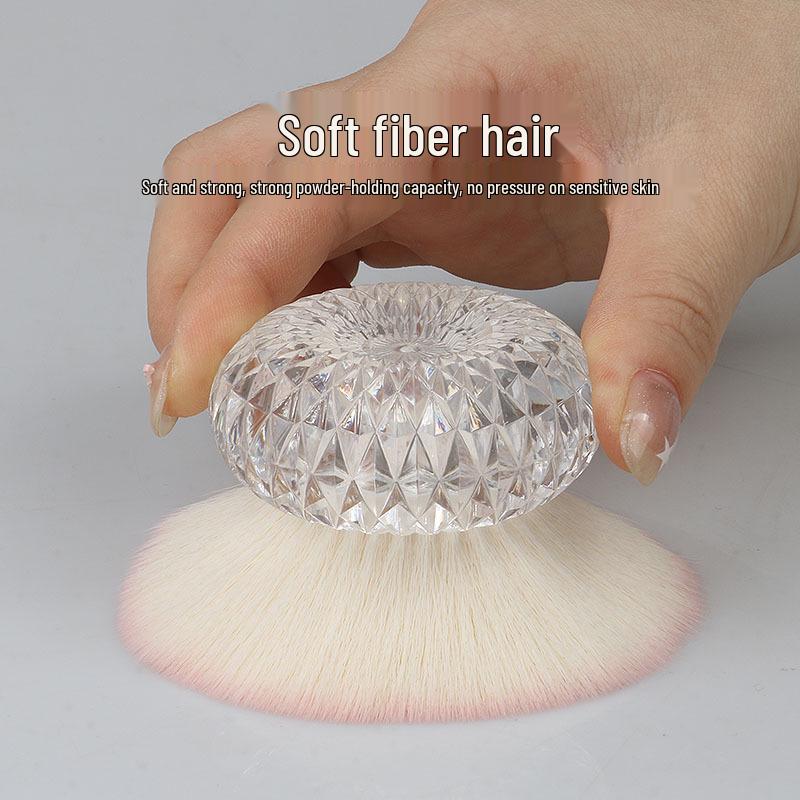Portable Mushroom Head Nail Art Dust Brush with Large Bristles