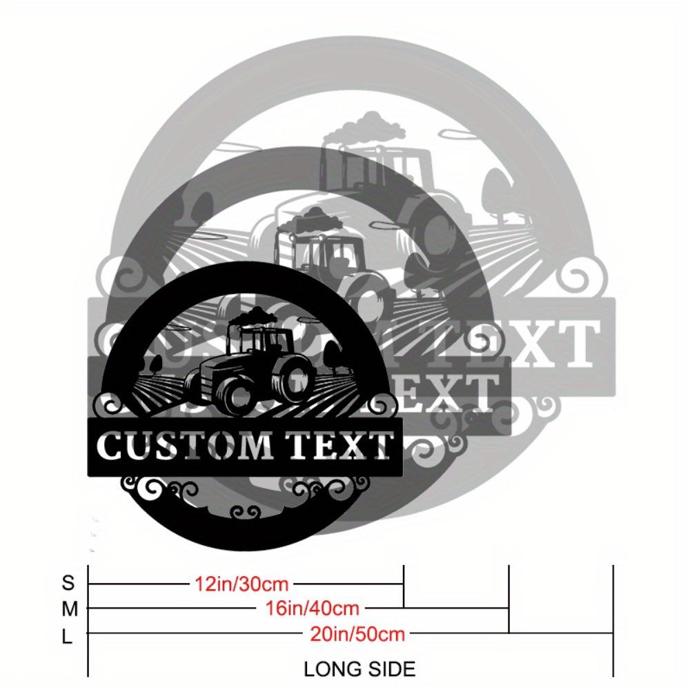 Metal Wall Art Farm Machinery Design Rustic Home Decor Housewarming Gift TYDZ002899-30cm