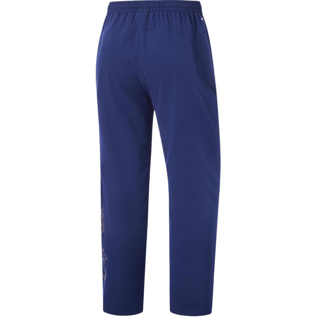 Li Ning Table Tennis Series Solid Color Mid-Rise Quick-Dry Sports Long Pants Men Bottoms Light-Blue AYKU773-2