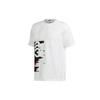 Men's Y-3 Printing Casual Round Neck Short Sleeve White T-Shirt GK4389