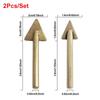 2Pcs/Set 80W Soldering Iron Tips Triangular Smoothing Head Welding Tips  Welding Repair Tool