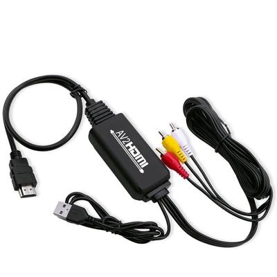 AV To HDMI RCA To HDMI Composite RCA HDMI Audio USB Compatible with Super VCR and Other Audio Compatible Old Recorders and More Cable, Converter,