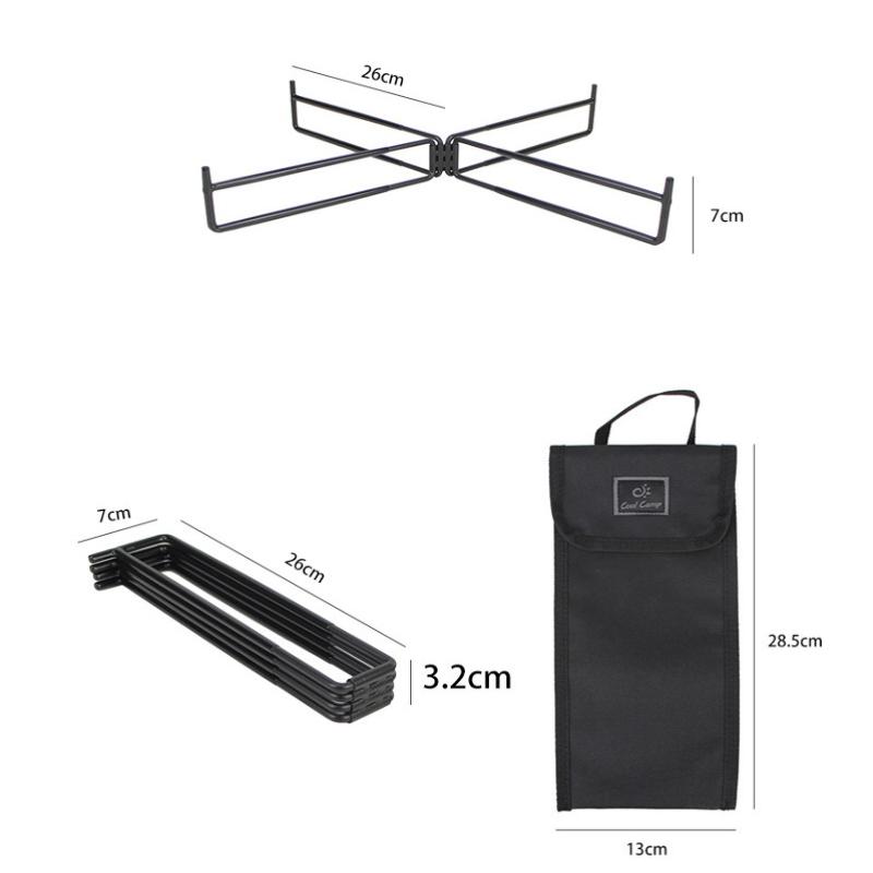 Sturdy Metal Camping Cooler Box Stand Outdoor Multifunctional Foldable Storage Bracket 7350₽