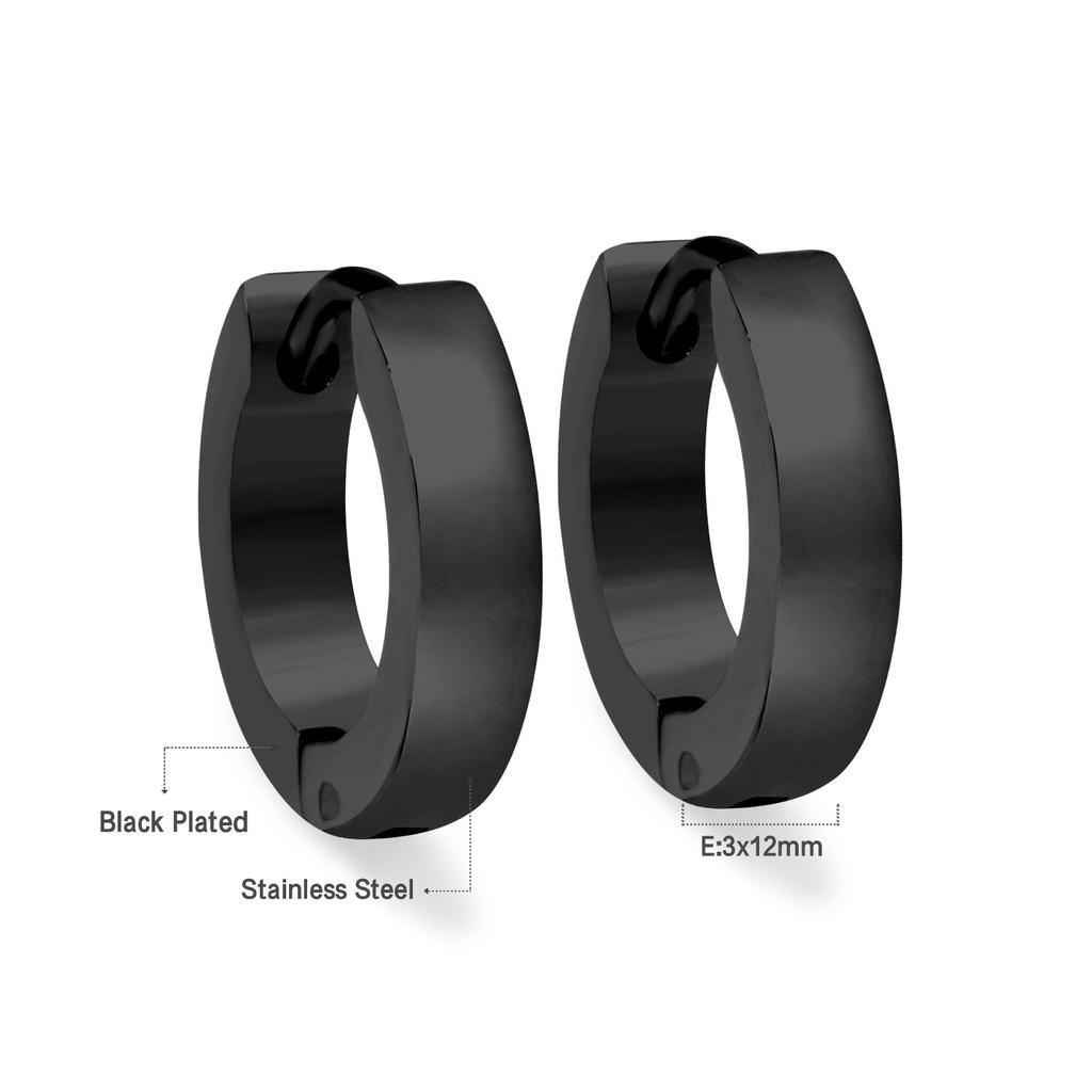 Rock 1 pairs Stainless Steel Cross Pendant Earrings for Men/Women Long Tassel Unisex Drops Huggie Hoops Punk Gothic Jewelry