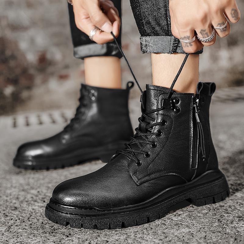 Neue Leder-Outdoor-Sportschuhe für Herren, Freizeitschuhe, Business-Lederstiefel