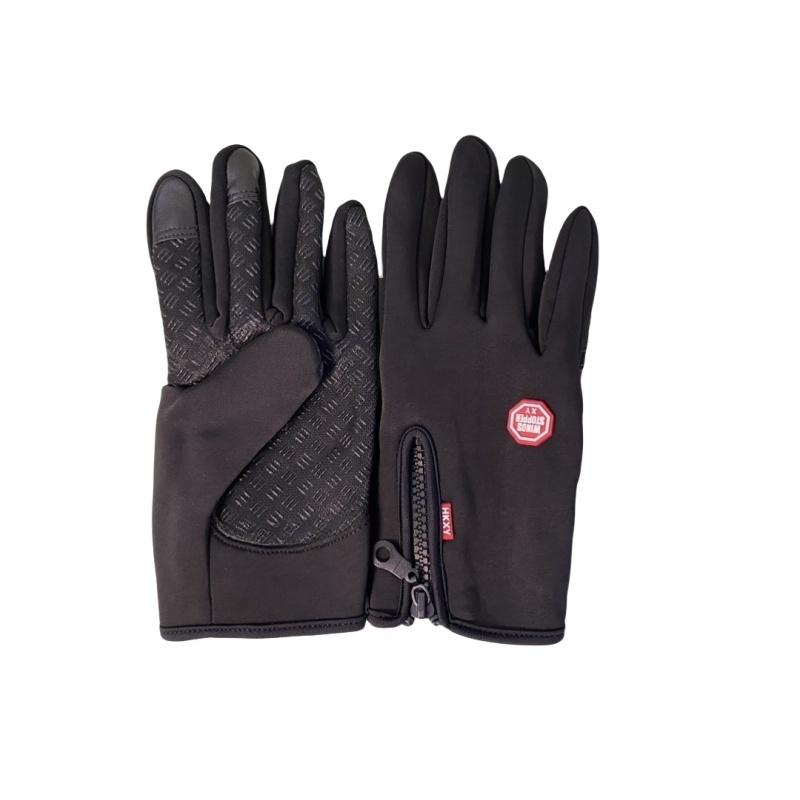 Autumn Winter Motorbike Gloves Women Windproof Anti-slip Touchscreen Fleece Keep Warm for Work Gloves Men Sports Bike