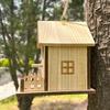 Hanging Bird Breeding Box Bird Cage Bird Feeder House Wood Bird House  Backyard Home