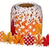 1 Rolle Herbst Ahornblatt Bordüre-Herbstblätter Klassenzimmer-& Bürodeko, Thanksgiving Tafel Wandverkleidung, Herbstlaub Design