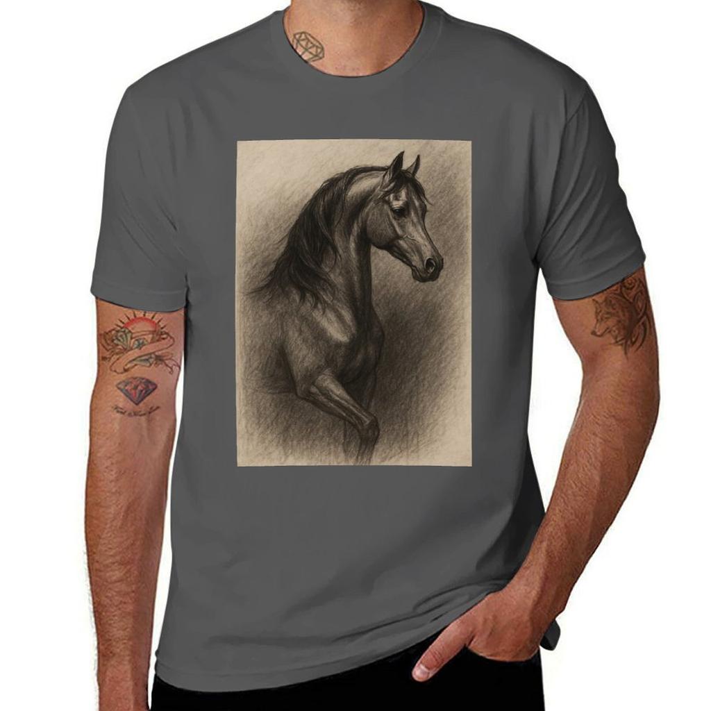 Arabian Horse Tshirt Funny T Shirts Cotton T Shirts For Unisex Pack Cotton Tshirt