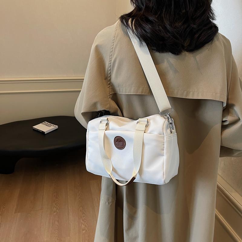 Large Capacity Tote Bag Women's Solid Color Handbag Commuter Shoulder Crossbody Bag