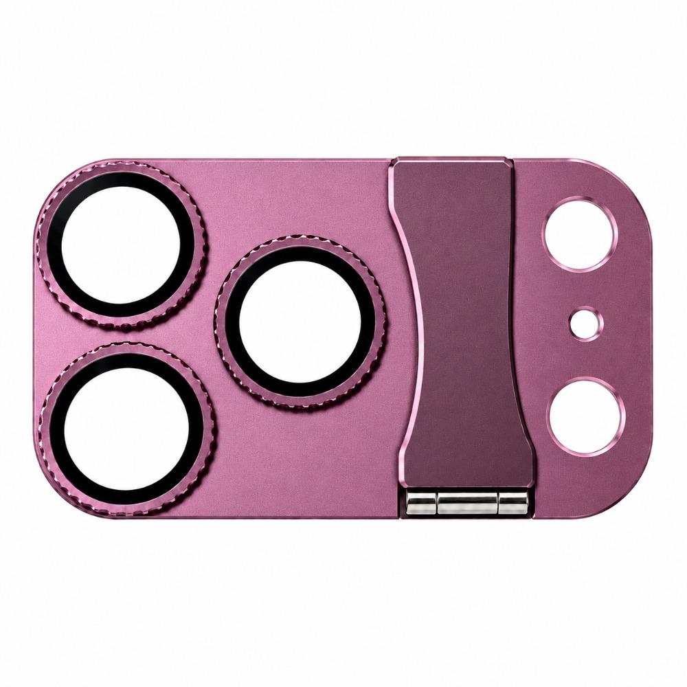 Foldable Stand Phone Camera Lens Protector Anti-scratch Full Cover Phone Lens Cover Aluminum Alloy for iphone 18 Pro MAX 18Pro