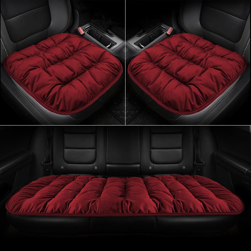Car Seat Cushion Seat Cover General Front Rear Full Set Down Feather Breathable Protector Mat Pad Auto Accessories for Most Cars
