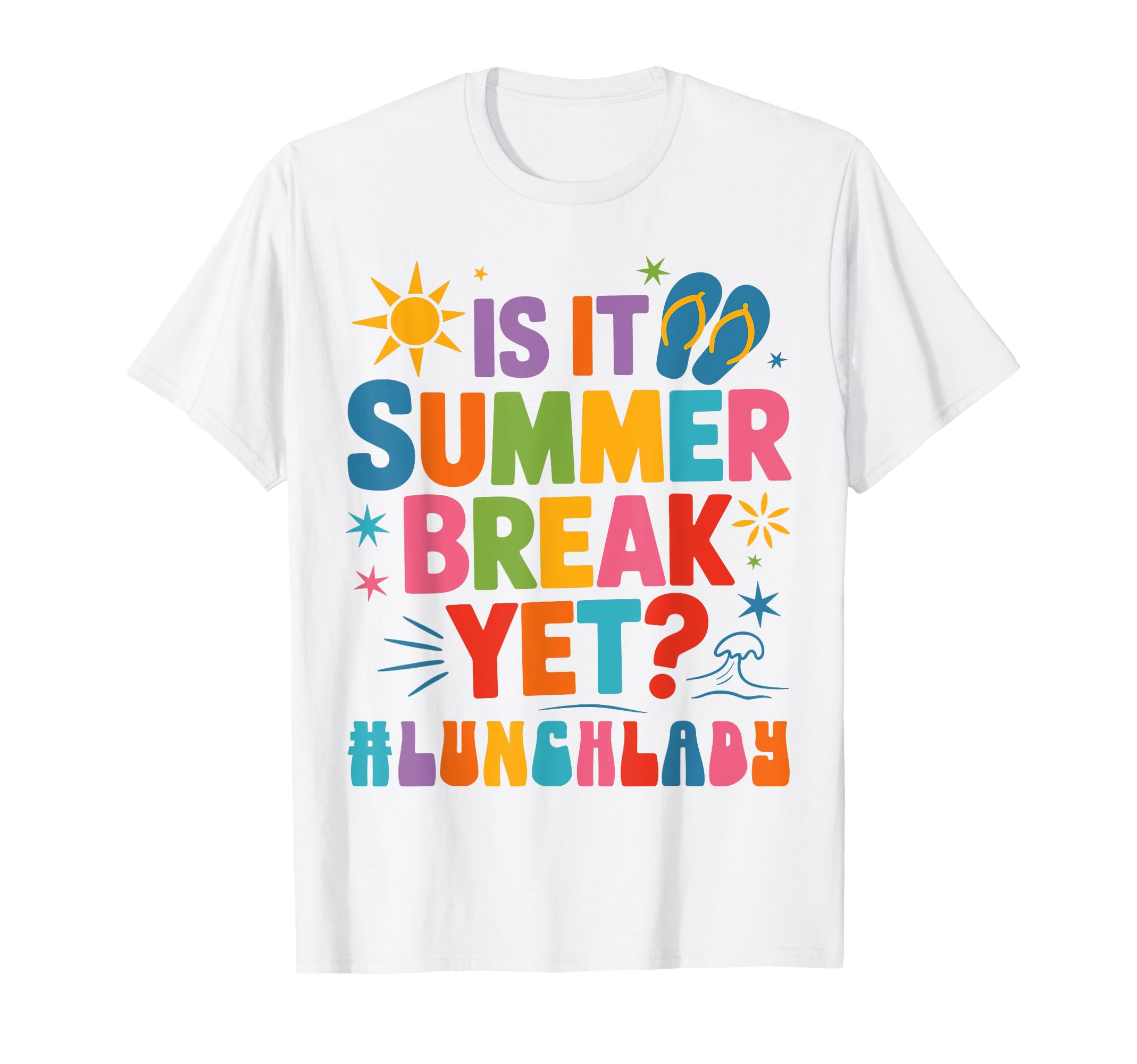 

Lunch Lady Even During Summer Vacation Last Day of School Retro T-Shirt чёрный