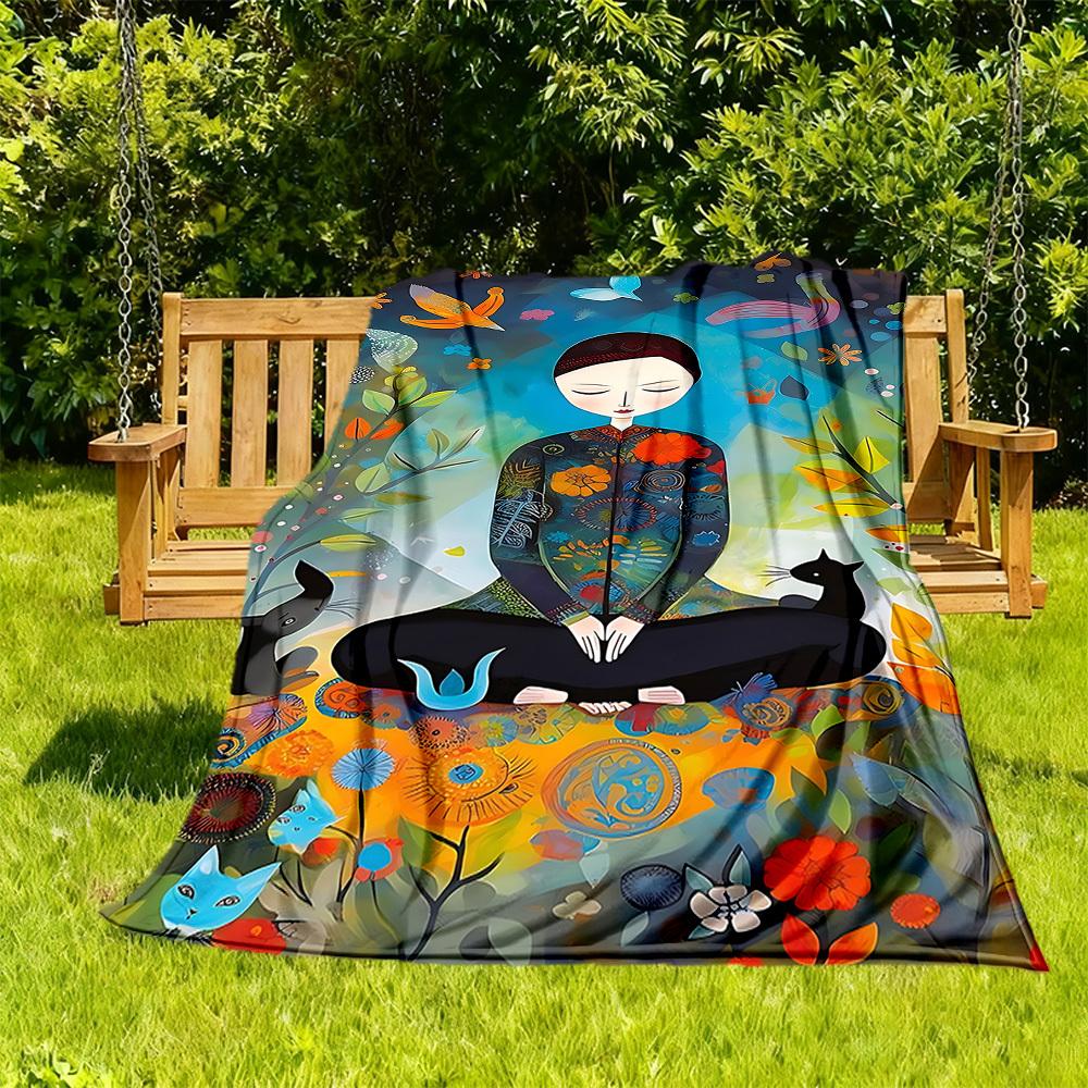

1PC SpiderPeople Outdoor Blanket Lightweight Flannel, Soft & Warm, All-Season Use for Sofa, Outdoor, Camping, Living Room23 130x150cm