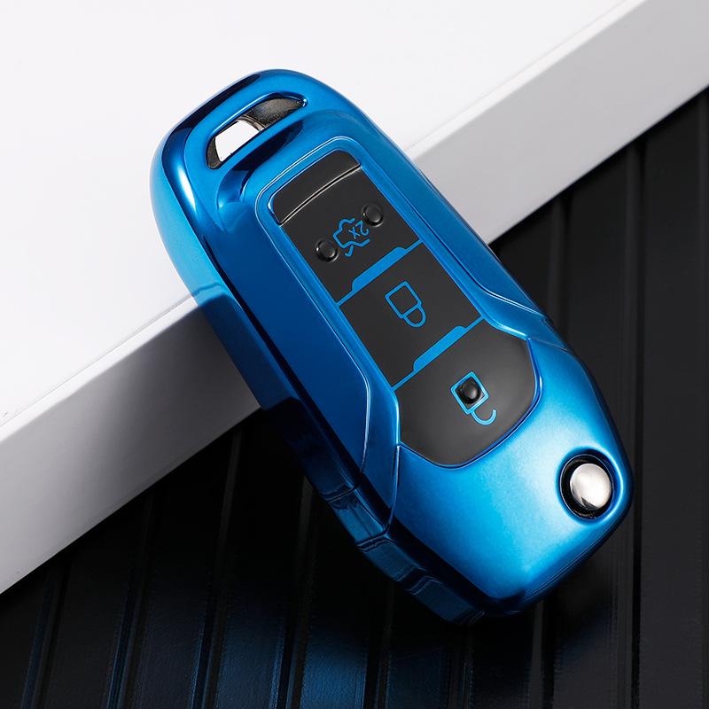For Ford Figo 2017 Mondeo 5 Ecosport  2020 Fiesta Mk8 Everest Ranger  TPU Car Remote Key Case Cover Shell Fob