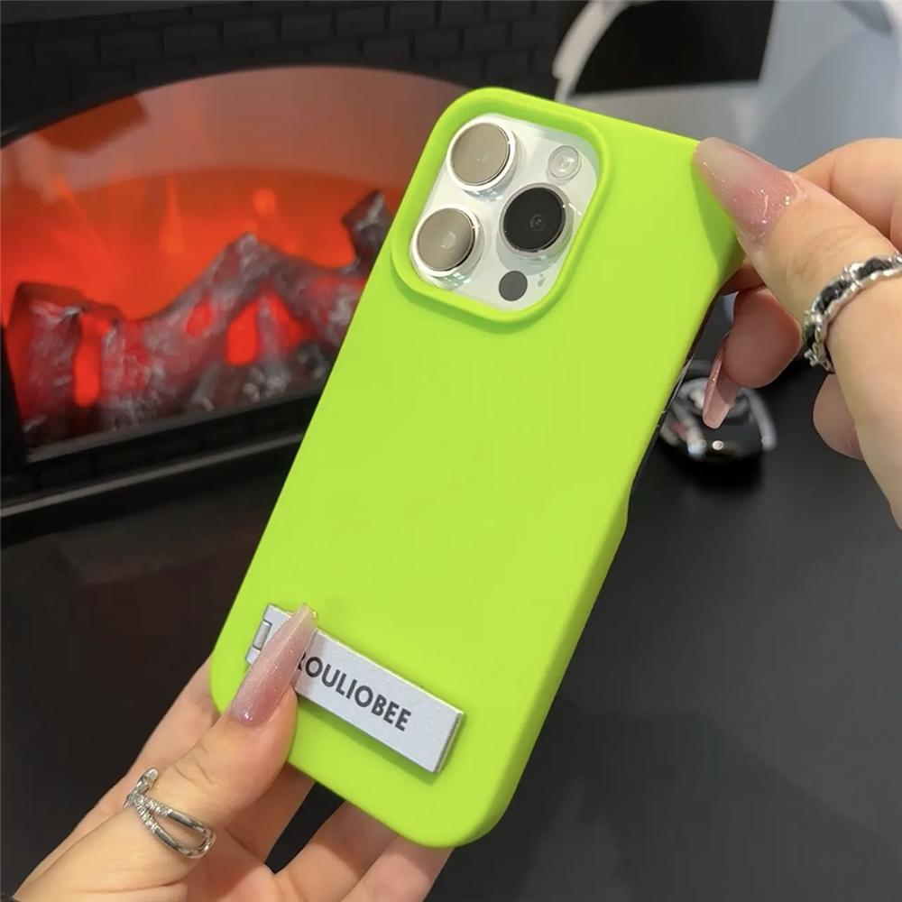 

Модный неоновый флуоресцентный цветной флип-кронштейн-подставка для телефона чехол для iPhone 16 11 12 13 14 15 Pro Max Plus XR XS мягкий силиконовый чехол For iPhone 13 ProMax&Case & Holder