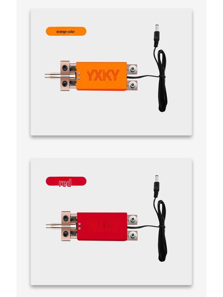 Penna per saldatura a punti portatile con grilletto automatico per batteria 18650, con design integrato per l'utilizzo con una sola mano.