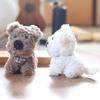 West Miniature Highland Dog Plush Keychain Bag Pendant Pp Cotton Toys Plush