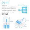 5/10PCS Mini Fast Compact Splicing Conductor Connector 1 In Multiple Out Splitter Splicing Terminal Block M3 Screw Fixing Hole
