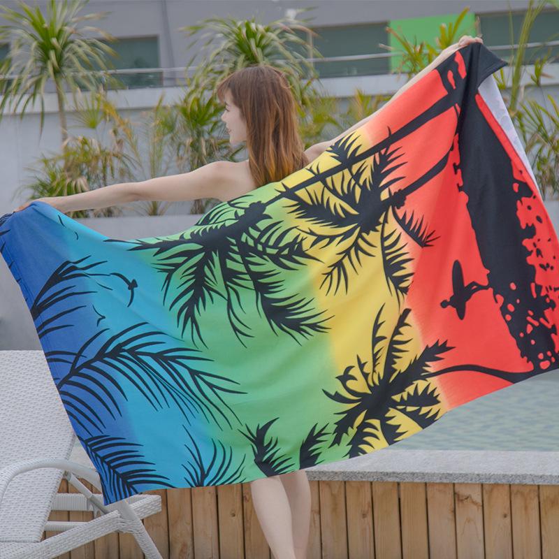 

Coconut Tree Active Print Microfiber Beach and Sports Towel 180x100 cm