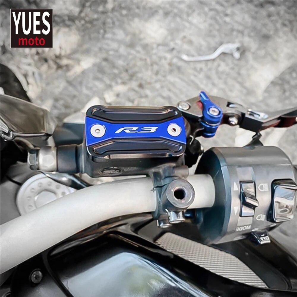 Motorcycle Accessories CNC High Quality Front Brake Oil Fluid Reservoir Cap Billet For YAMAHA R3 YZF R3 2015-