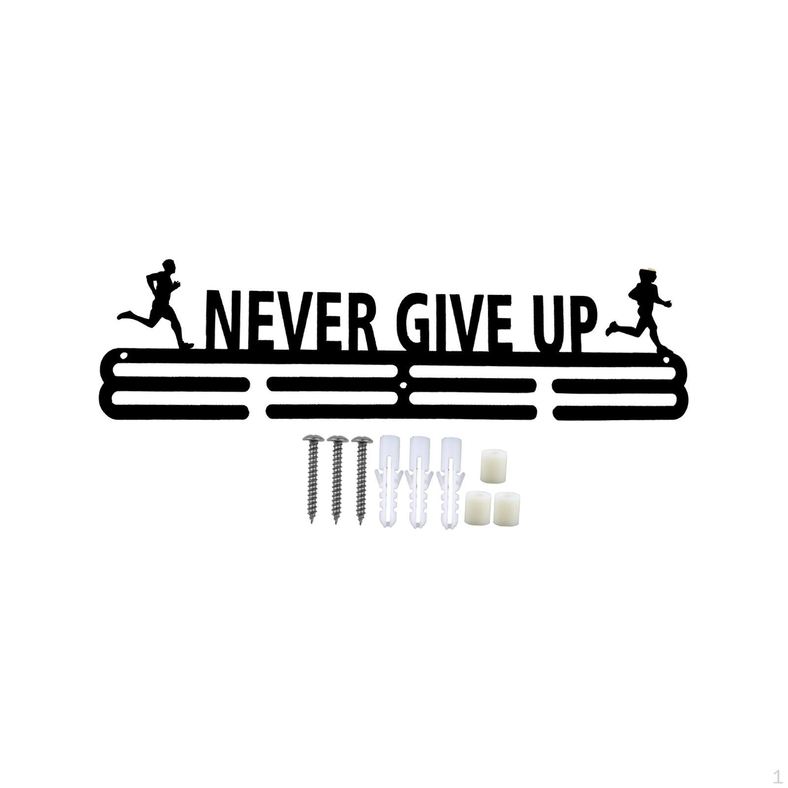 Elegant Medal Display Shelf for Sports Achievements Black