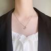 New Fashion Cute Rabbit Moon 925 Sterling Silver Cartoon Sweet Animal Clavicle Chain Pendant Necklaces TYB179