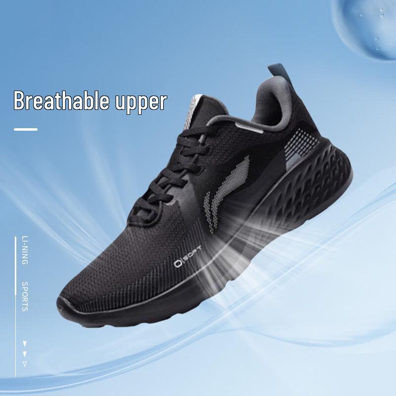 LI-NING Men s SOFT Shock Absorption Running Shoes 41 чёрный