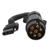 Trailer Wire Adapter Plug EU 7 Pin to US 4 Pin Light Converter Trailer Wiring Connector Plug Trailer Towing Truck RV Accessories