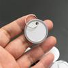 50 Pieces Metal Rim Tags Key Tags Round Paper Tags with Metal Rings for Car Keys and Door Keys, White