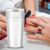 French Tip Nail Stamp Clear Silicone Nail Stamping Art Stamper Kit Manicure Art Printing Decoration Accessories for Travel Salon