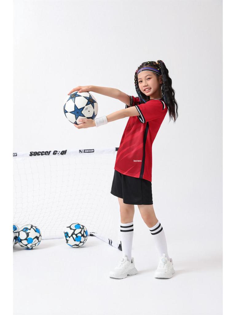 Unisex Short Sleeve Soccer & Badminton Team Uniform Set for Adults & Kids