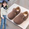 Children's Classmates Korean Version of Girls' Spring and Autumn New Mori Retro Leather Shoes Children's Matte Leather Boken Doudou Shoes Shoes