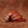 Retro Lady Style Belt for Women, Top Layer Cowhide, Retro Fashion, Versatile Denim Leather Belt