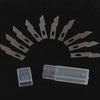 Lot de 10 couteaux de scalpel antidérapants en métal pour gravure, pièces de réparation de circuits imprimés, 10 lames de coupe, couteaux artisanaux