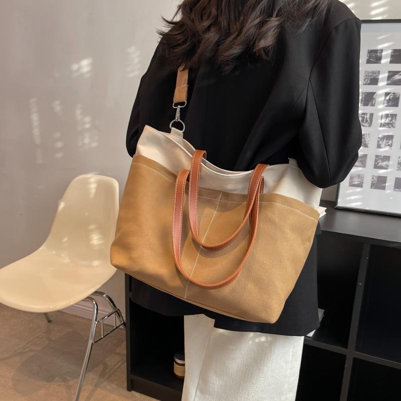 

Холщовая сумка Женская повседневная сумка-тоут большой емкости Сумка-тоут на плечо