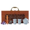 Plant Ash Ceramic Cover Bowl Travel Tea Set One Pot Four Cups Outdoor Portable Camping Tea Quick Cup Cover