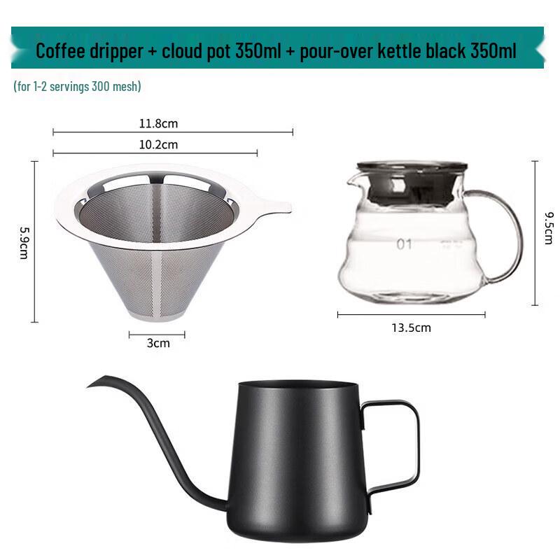 Reusable Pour-Over Coffee Filter Funnel