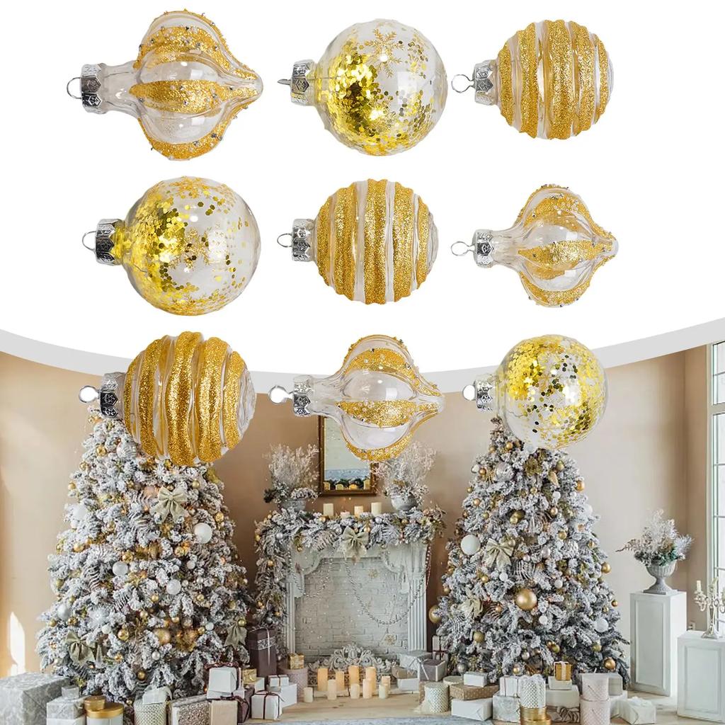 Hög Kvalitet Ny Praktisk För Semester Bröllopsfest Julkulor Trädgårdsdekoration 8cm Möhippa Fest