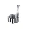 New Stainless Steel Egg Cooker Heart-Shaped Nonstick Egg Poacher Hotpot with Hook Steamed Egg Mold for Kitchen Cooking Tool